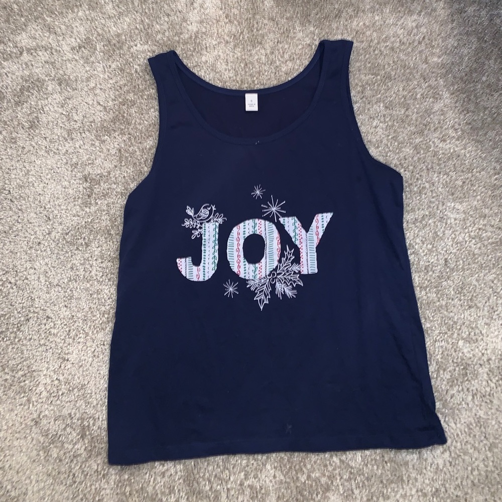 Women’s Dark Blue Joy Tank top - Picture 2 of 5